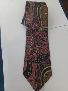 Vintage Mens Tie-Bolgheri Mauve Paisley
